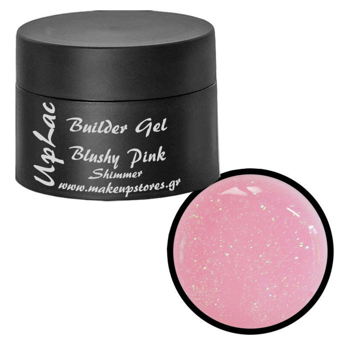 UpLac Builder Gel Blushy Pink Shimmer 50g