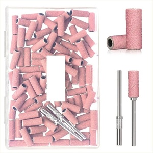 UpLac Καπελάκια Τροχού + Μεταλλικό Στέλεχος Manicure 120Grit 3.1mm 80pcs