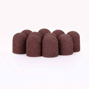 UpLac Pedicure Sanding Caps 10mm 80 Grit 10 pcs Bag