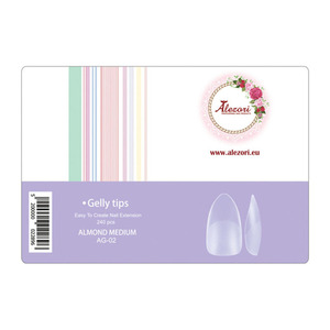 Alezori Gelly Tips AG-02 Almond Medium 240pcs